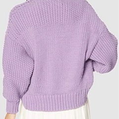 SNIDEL ローゲージコットンカーディガン【ラベンダー】の画像