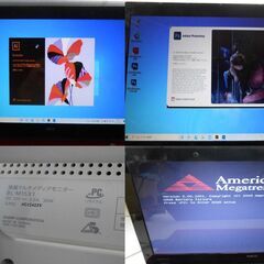 【配送出来ます】おまけ付 NEC 真っ赤なノートパソコン PC-LM550DS6R i3 4GB デュアル画面（近くなら配送も可能です。宅配もお問合せ下さい）の画像