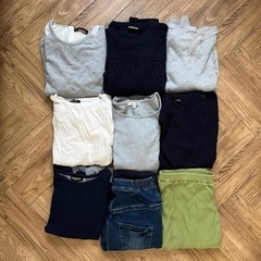 明日処分予定のため、引き取り手探しています◇デニムなど含めて9点まとめ売り・レディース服の画像