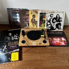 レコード8枚セット　レコードプレーヤー