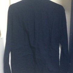 ユニクロ　メンズシャツ　ネイビーの画像