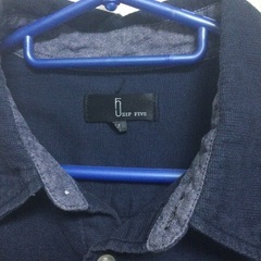 ZIP FIVE メンズシャツ　ネイビーの画像