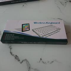 (新品シルバー)ワイヤレスキーボード(英数)の画像