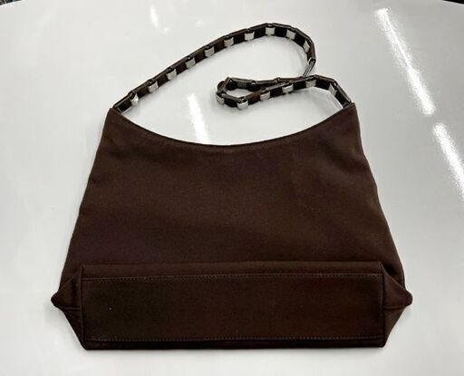 Salvatore Ferragamo フェラガモ D21 8801 ヴァラチェーン ナイロンキャンバス ワンショルダー バッグ ブラ