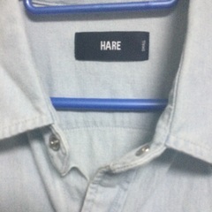 HARE メンズデニムシャツ　の画像