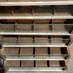 昭和レトロ　ミシン糸　収納ケース　棚　ラック　収納棚　小物入れ　引き出しの画像