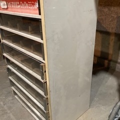 昭和レトロ　ミシン糸　収納ケース　棚　ラック　収納棚　小物入れ　引き出しの画像