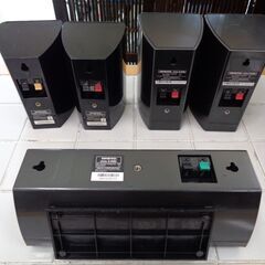 ONKYO ホームシアターパッケージ HTX-22HDX PAW/HTX-22HDXST×2 サラウンドスピーカー D-058M×2/センタースピーカー D-058C 中古の画像