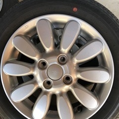 ブリヂストン　タイヤホイールセット4本　155/65R14 75S　スズキアルトラパン　純正の画像