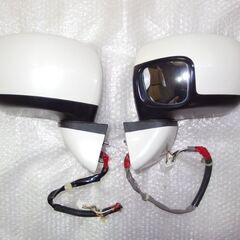 ホンダJF1系N-BOX純正ドアミラー左右　パールホワイト/7配...