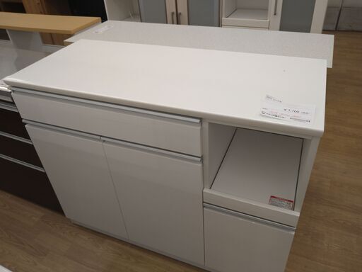 ★ジモティ割あり★ ニトリ 食器棚 ホワイト H95×W120×D51 クリーニング済み KJ1328