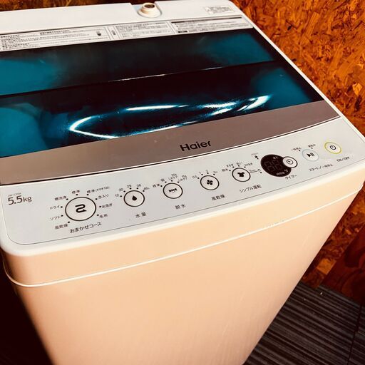 ①11596　Haier 一人暮らし洗濯機 2017年製 5.5kg?2月4～5日大阪市～神戸・西宮・伊丹方面配送無料！?
