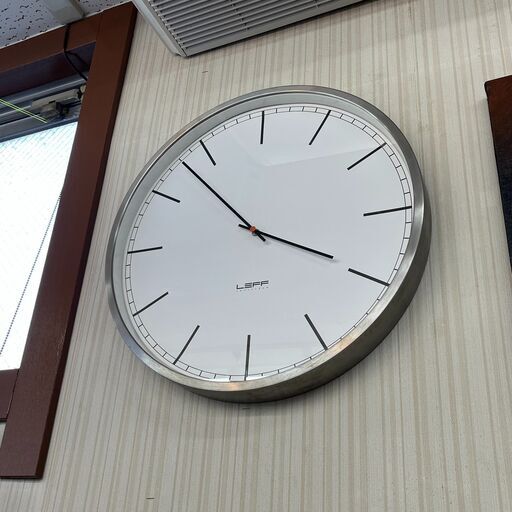LEFF amsterdam レフ・アムステルダム 掛け時計 ウォールクロック 大きめ WH【ユーズドユーズ名古屋天白店】J2377