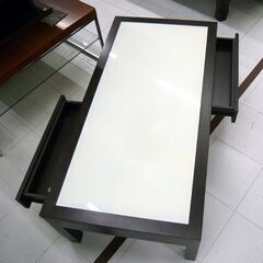 テーブル 幅120cm ローテーブル 引出し付き センターテーブ...