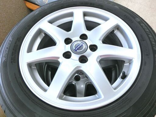 ボルボ 純正 ホイール 16インチ 7J ET50 PCD108 GoodYear EAGLE RVS 205/60R16 2017年製 4本セット 中古 西野店