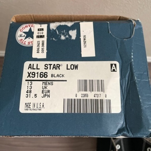 コンバース　ALL STAR X9166 BLACK