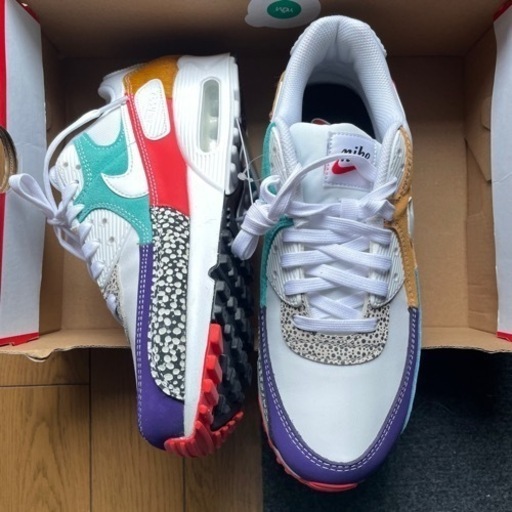 NIKE Air Max 90 SE アニマルパッチワーク メンズ 27.5