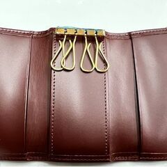 未使用 カルティエ マストライン 4連キーケース L3000453 ボルドー カーフレザー ゴールド金具 ギャランティカード 箱付き ☆ 札幌市 豊平区 平岸の画像