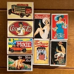 70年代アンティーク　コカコーラ　タバコ銘柄　マッチ箱