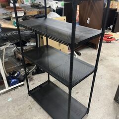 【A-379】メタルラック 中古 激安 一人暮らし ブラックカラー 
