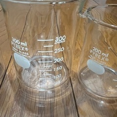 パイレックス　ビーカー　トリオ　500ml、300ml、200ml の画像