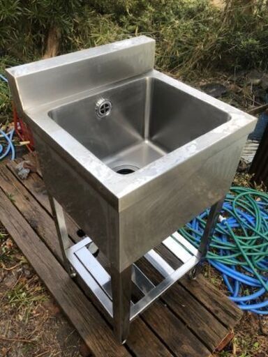 さらに値下げ◆業務用 ◆ステンレス製 1槽シンク 流し台 450×450×795 厨房 飲食店