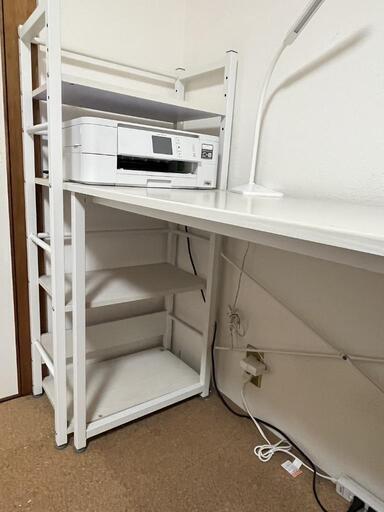 ニトリ購入　机\u0026ラック