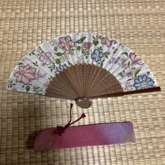扇子　袋付き