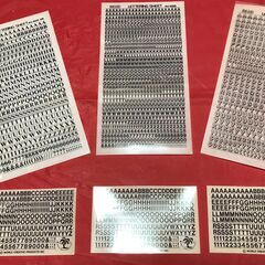【無料】（未使用）レタリングシート
