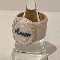 【ボリス雑貨店】Arii Momoyo Pottery 有井百代さん 指輪 陶器の画像