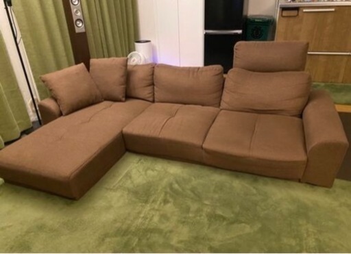 LOWYA ３人掛けカウチコーナーローソファ