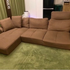 LOWYA ３人掛けカウチコーナーローソファ