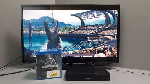 受渡完了　箱入 Panasonic 小型ブルーレイ／DVDプレーヤー　DMP-BD90-K #zxyko