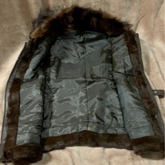 🍀 新品♥️定価￥4万2900 CITRUS CYPRE  ラクーンファー ジレ 🍀 リアルファーベスト 毛皮 ベストの画像