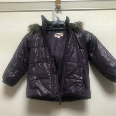 美品　フード付きキッズジャンバー95の画像