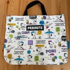 入園準備グッズ　スヌーピーレッスンバッグ、シューズ入れの画像