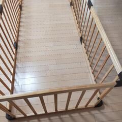 木製ベビーサークルの画像