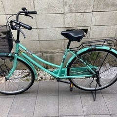自転車　ママチャリの画像