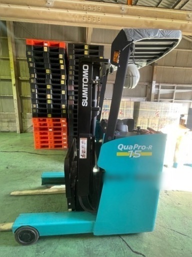 住友、1.5トン積リーチ式バッテリーフォークリフト極上車