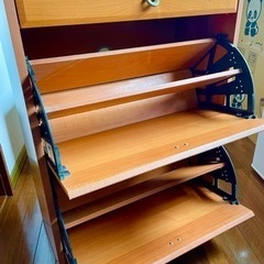収納家具　スリム　下駄箱　リビング収納　