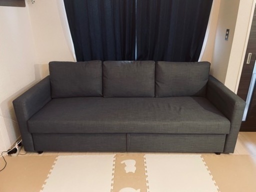 【取引中】IKEAの3人掛けソファーベッド(FRIHETEN フリーヘーテン)