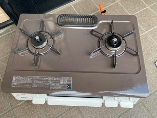 2019年製❄️ パロマ ガステーブル あじわざ 水無し片面焼き 59cm プロパンガス(LPG) 左強火 IC-S807BHA-L-LPG(0127k)
