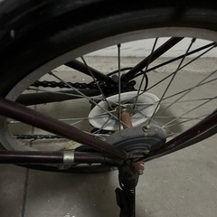 【ジャンク】6段変速付き折り畳み自転車　20インチの画像