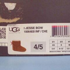 (BG052◆）UGG/アグ ベビー JESSE BOW ブーツ 12-18M 中古品【取りに来られる方限定】の画像