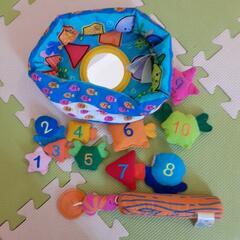 リカちゃんハンバーガー　パズル　ビーズ　釣り遊び　おもちゃ4点の画像