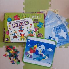 リカちゃんハンバーガー　パズル　ビーズ　釣り遊び　おもちゃ4点の画像