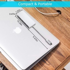 USB Cハブ 7イン1 USB Type Cハブ 87W PD電源供給 4K UHD USB CからHDMI USB 3.0ポート& 2 USB 2.0ポート SD/microSD/TFカードリーダー マルチポートアダプター の画像