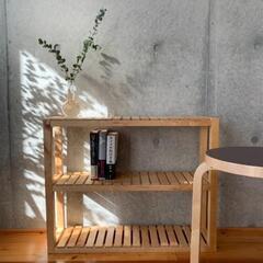 IKEA ウォールシェルフ 天然木棚
