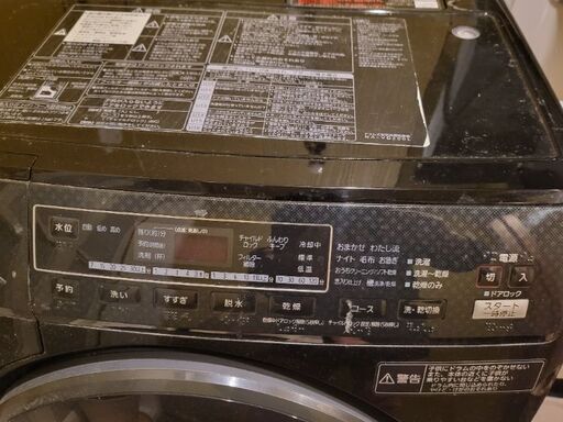 パナソニック ドラム式洗濯乾燥機 黒 NA-VD200L 2011年製 (乾燥機能に難あり)