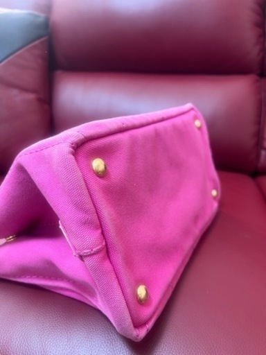正規品⭐︎プラダ⭐︎カナパ⭐︎トートバッグ⭐︎キャンパス⭐︎ピンク